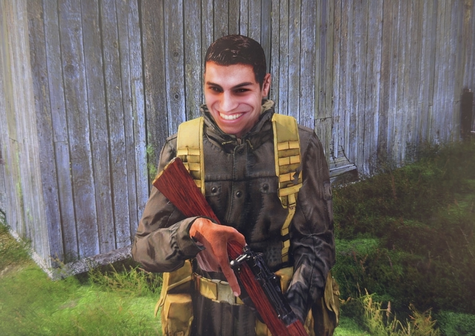 Petros selfie, not disappointed